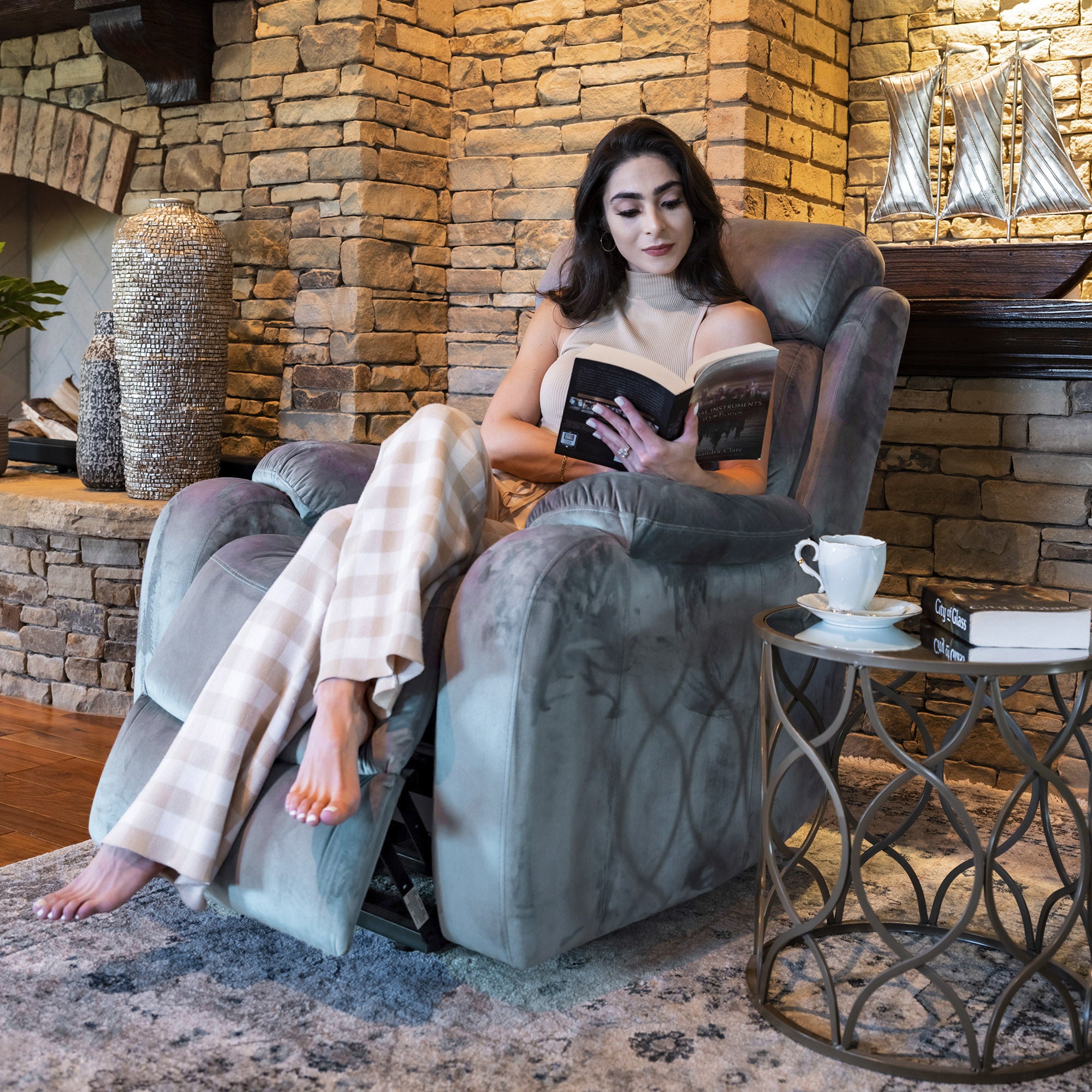 Electric Recliner Accent Chair in the living room