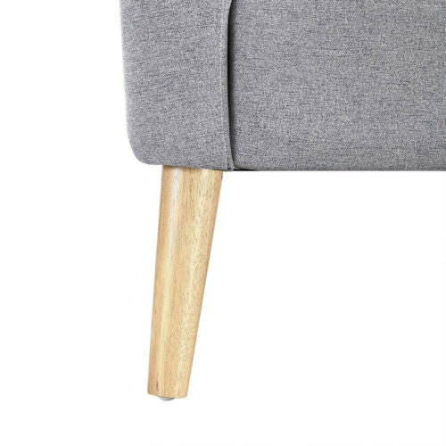 Modern Log Accent Single Sofa