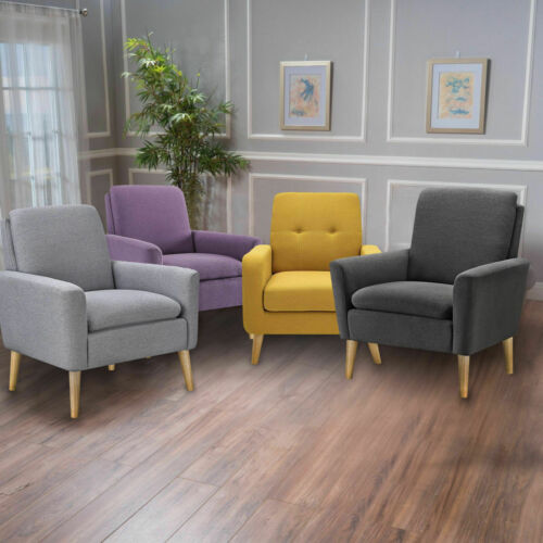 Modern Log Accent Single Sofa