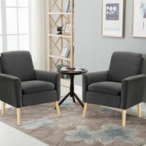 Modern Log Accent Single Sofa