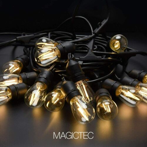 48FT Outdoor Garden LED Waterproof String Lights