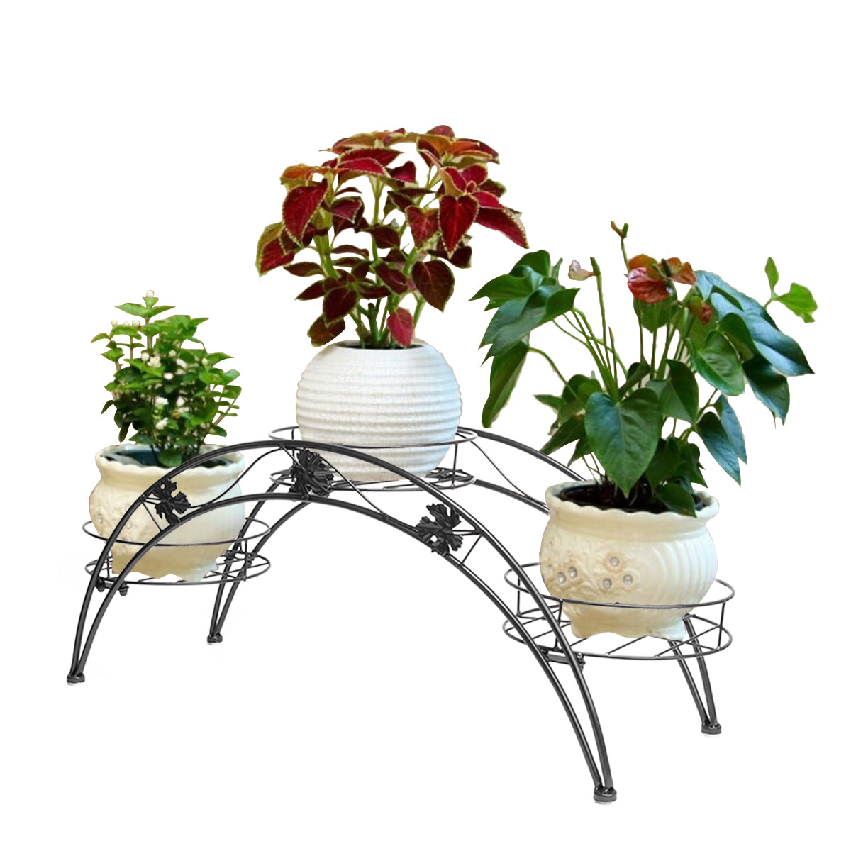 Dazone 3-Tiered Minimal Arch-Rack Potted Plant Stand