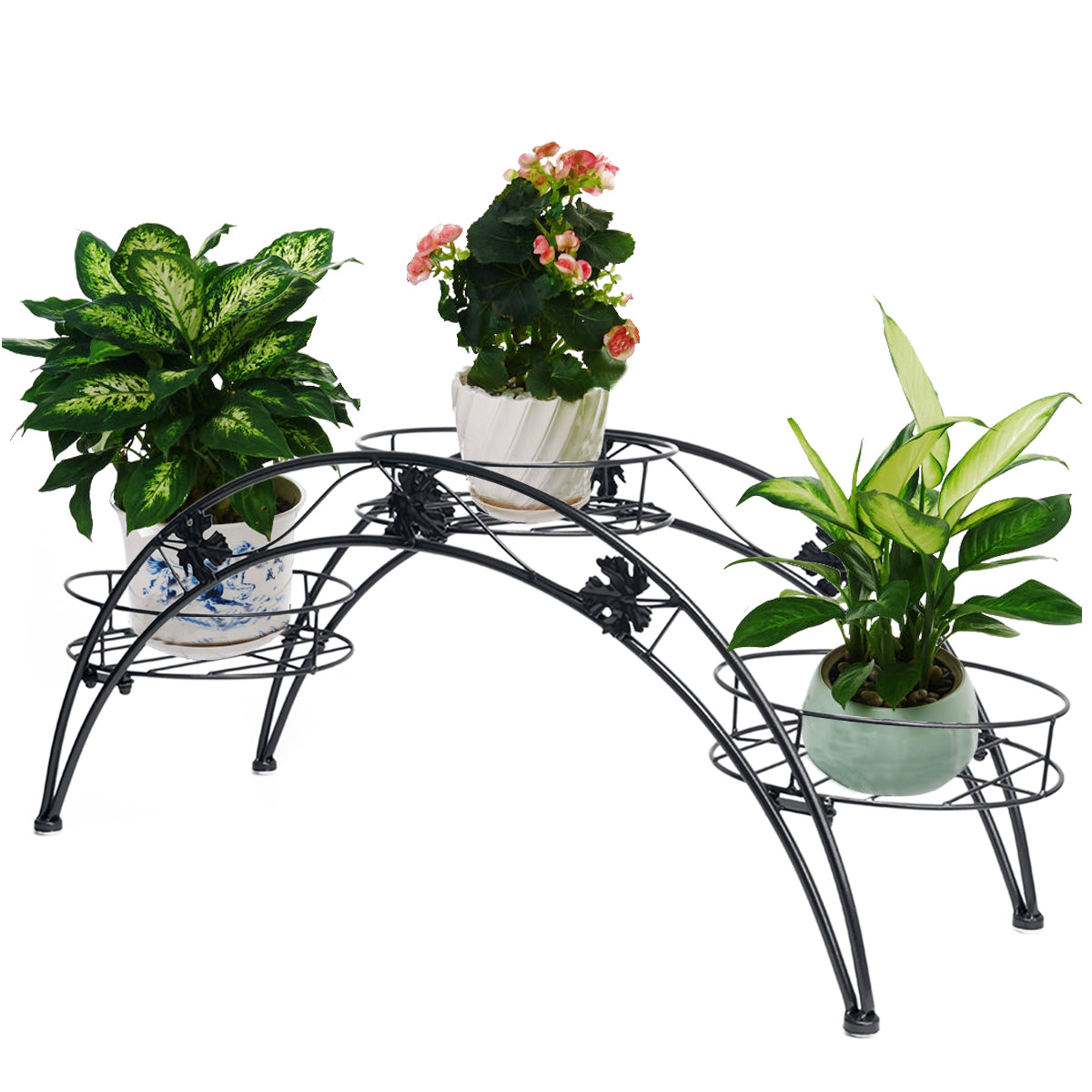 Dazone 3-Tiered Minimal Arch-Rack Potted Plant Stand