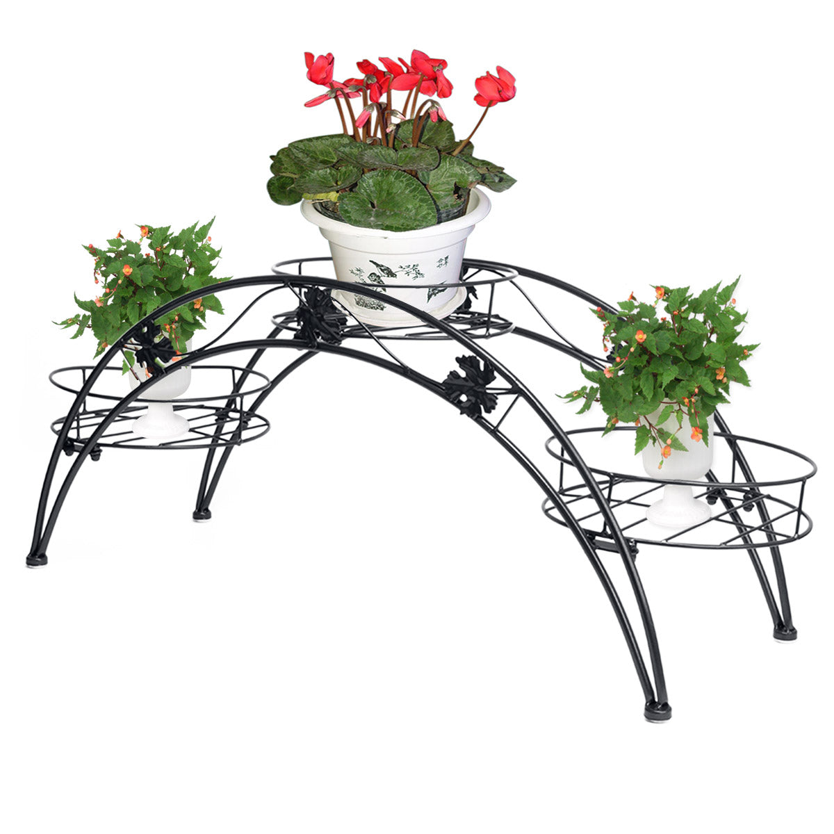 Dazone 3-Tiered Minimal Arch-Rack Potted Plant Stand