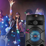 CURUK 6000W Portable Bluetooth Speaker Subwoofer Heavy Bass Sound System Party + Mic