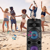 CURUK 6000W Portable Bluetooth Speaker Subwoofer Heavy Bass Sound System Party + Mic