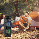 CURUK 6000W Portable Bluetooth Speaker Subwoofer Heavy Bass Sound System Party + Mic
