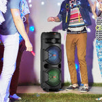 CURUK 6000W Portable Bluetooth Speaker Subwoofer Heavy Bass Sound System Party + Mic