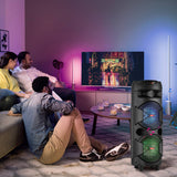 CURUK 6000W Portable Bluetooth Speaker Subwoofer Heavy Bass Sound System Party + Mic