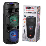 CURUK 6000W Portable Bluetooth Speaker Subwoofer Heavy Bass Sound System Party + Mic