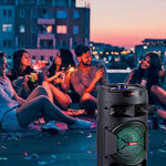 CURUK 4000W Portable Bluetooth Speaker Dual 6.5" Woofer Sound System Party DJ W/Mic