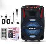1000W Portable Bluetooth Speaker 8''DJ Party Subwoofer FM Radio with Remote+Mic