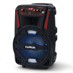 1000W Portable Bluetooth Speaker 8''DJ Party Subwoofer FM Radio with Remote+Mic