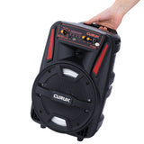1000W Portable Bluetooth Speaker 8''DJ Party Subwoofer FM Radio with Remote+Mic