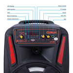 1000W Portable Bluetooth Speaker 8''DJ Party Subwoofer FM Radio with Remote+Mic