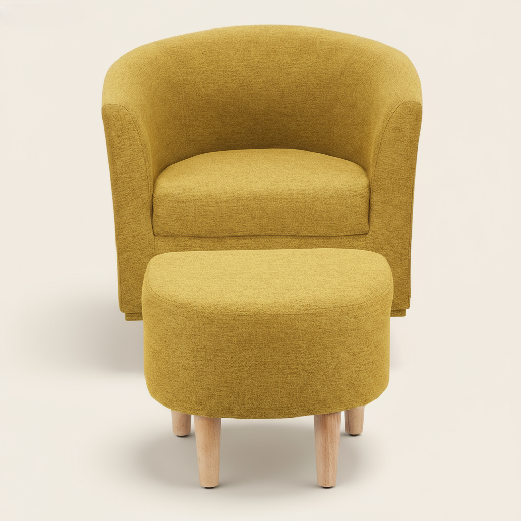 swivel accent chair front close-up 