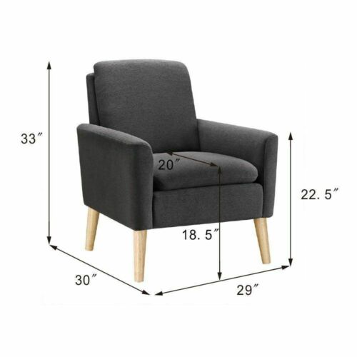 Modern Log Accent Single Sofa