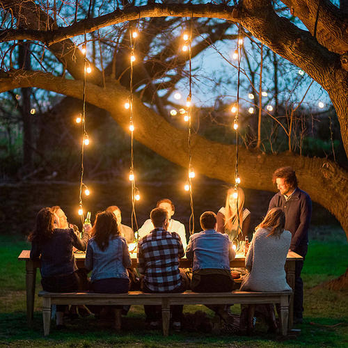 48FT Outdoor Garden LED Waterproof String Lights