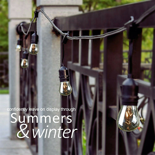 48FT Outdoor Garden LED Waterproof String Lights