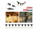 100 FT G40 Globe Warm White String Lights 100 Bulbs